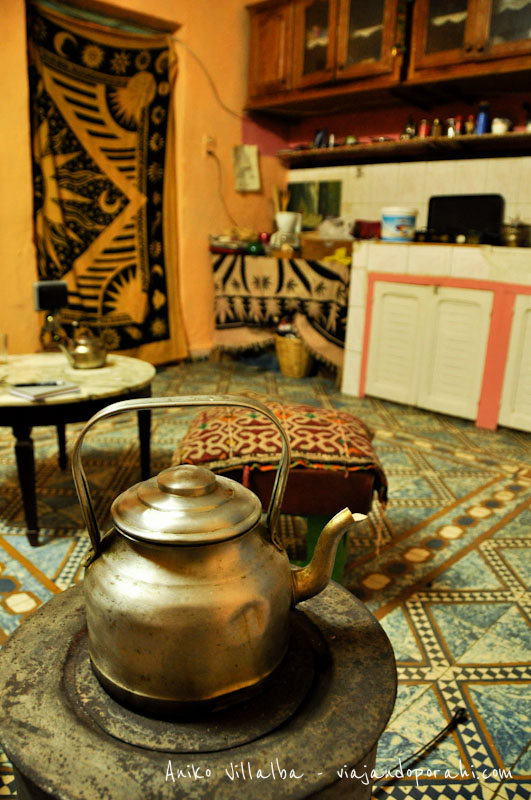 Juego de té marroquí mediano Ouarzazate - Artesanía Árabe